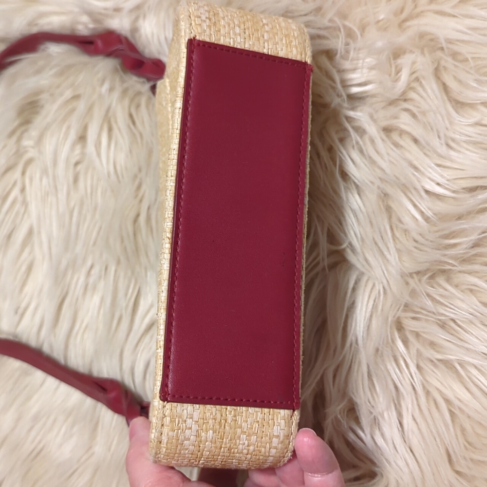 Small Mini straw like material Etienne Aigner bag purse - Picture 3 of 11